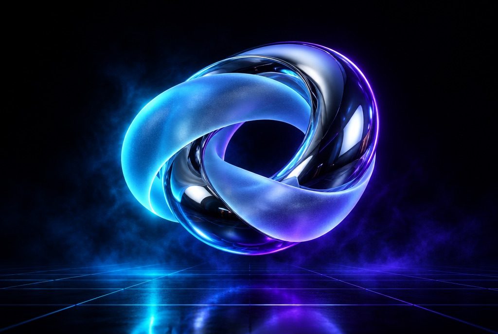 Abstract futuristic 3D visual